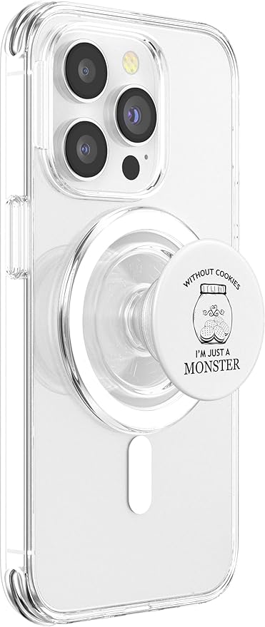 Without Cookies Im Just A Monster Funny Cookie Lover PopSockets PopGrip for MagSafe