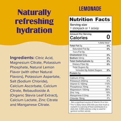 Ultima Replenisher Daily Electrolyte Drink Mix – Lemonade, 90 Servings – Hydration Powder with 6 Key Electrolytes & Trace Minerals – Keto Friendly, Vegan, Non-GMO & Sugar-Free Electrolyte Powder