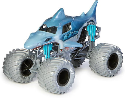 Monster Jam, Official Megalodon Monster Truck, Collector Die-Cast Vehicle, 1:24 Scale, Kids Toys for Boys Ages 3 and up