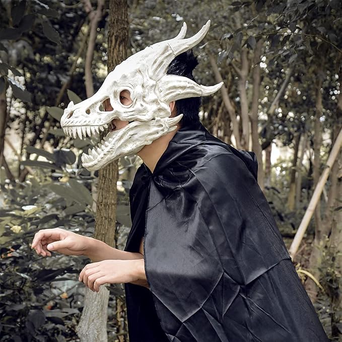 RRANYF Dino Mask Moving Jaw Decor - Tyrannosaurus Rex Cosplay Party Birthday Halloween