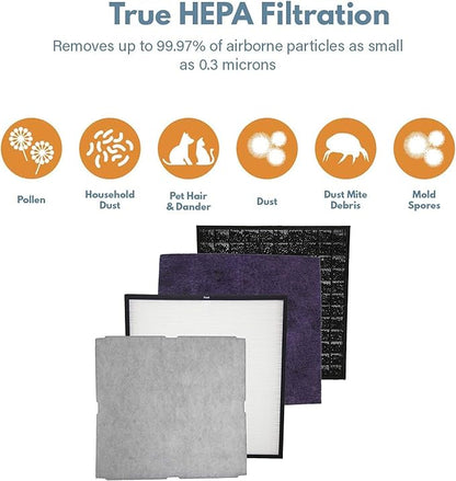 Filter-Monster – Toxin Reduction Air Filter Replacement Kit - Replacement Compatible with Rabbit Air MinusA2 Air Purifier