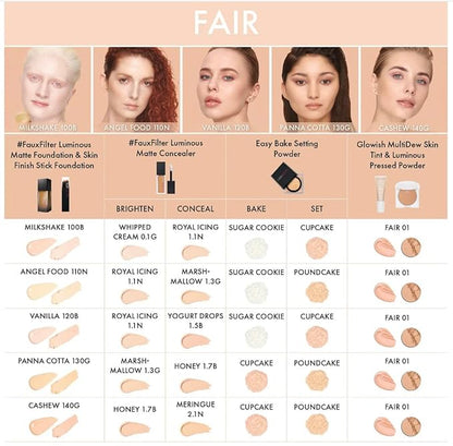 HUDA BEAUTY GloWish Multidew Vegan Skin Tint Foundation 01 Fair