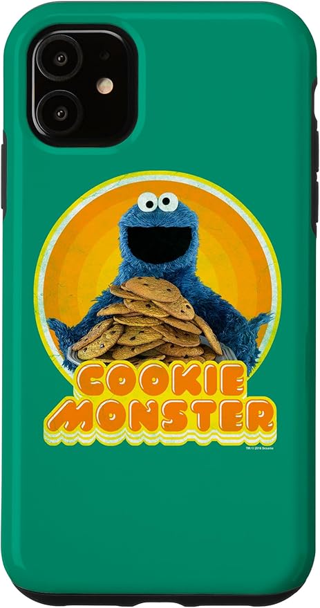 iPhone 11 Sesame Street Cookie Monster Iron On Case