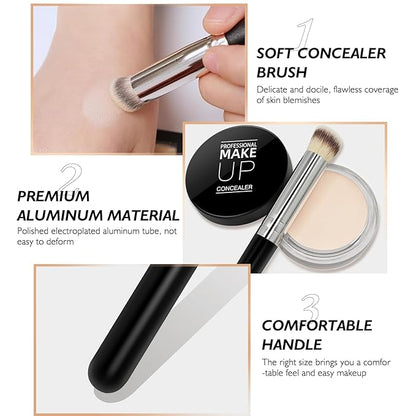 Cream Concealer Full Coverage Makeup, Matte Color Correcting (#06 TAN)