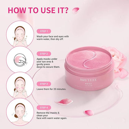 Breylee rose eye mask -