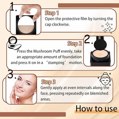 Mushroom Head Air Cushion CC Cream Foundation Makeup,Moisturizing