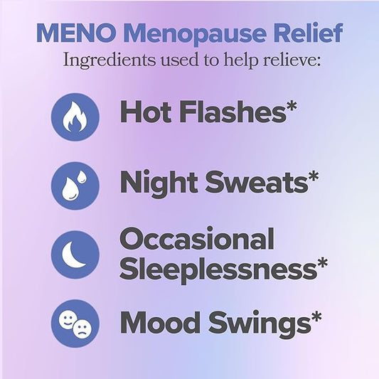 MENO Vitamins for Menopause, 30 Servings (Pack of 3) - Hormone-Free Menopause Supplements for Women with Black Cohosh & Ashwagandha KSM-66 - Helps Alleviate Hot Flashes, Night Sweats, & Mood Swings
