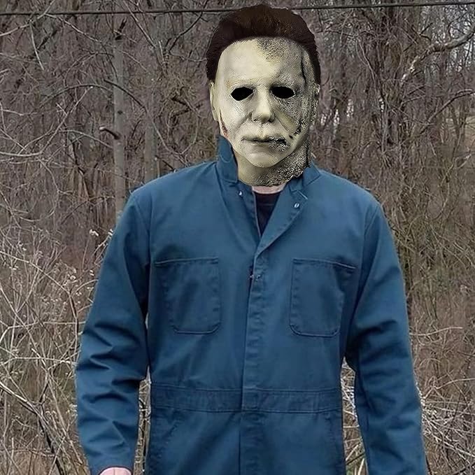 Michael Myers Mask, Halloween Horror Masquerade Cosplay Party Mask, Michael Myers Costume Scary Cosplay