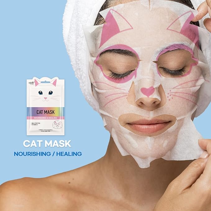 Epielle Animal Character Sheet Masks | Korean Beauty Masks | Assorted 6 Pack | Face Mask, Birthday Party Gift, Girls' Night, Skincare Party | Korean Skincare, Spa Gifts for Women