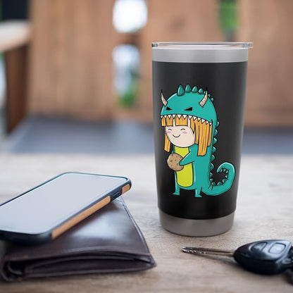 Child in Monster Costume with Cookie Stainless Steel Insulated Tumbler