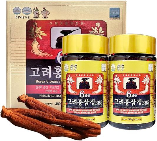 Sookwnag Korean 6-Year Red Ginseng Extract for Drink and Tea_16.93 oz, 480 g (240g x 2ea)