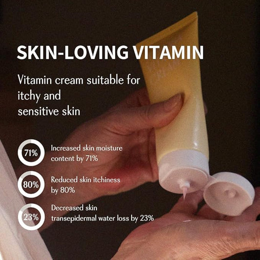 Jojoba Vita Cream 3.38oz (100ml), Jojoba Oil and vitamin B12 Face Cream, Soothing for Sensitive Skin, Hypoallergenic, Korean Skincare