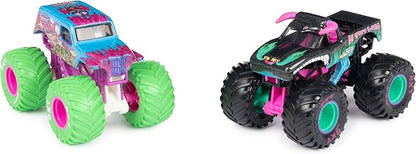 Monster Jam, Official Nitro Neon, Son-uva Digger Vs. El Toro Loco, 1:64 Scale Die-Cast Monster Trucks, Kids Toys for Boys Ages 3 and up