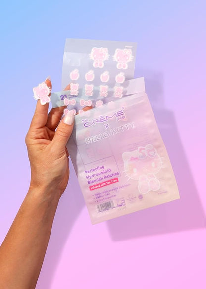 The Crème Shop Hello Kitty x Pimple Patches – Cute Hydrocolloid Dots for Acne-Prone Skin, Vitamin E Boost, Redness & Blemishes Treatment, for Teens (Pack of 3)
