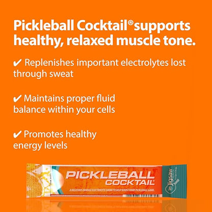 Jigsaw Health Pickleball Cocktail (60 Servings Packets, Orange)