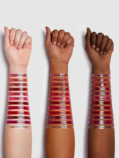 SHEGLAM Mirror Kiss High-Shine Lipstick Silky Jelly Texture Hydrated&Smooth Lip Gloss-Main Character