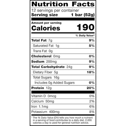 RXBAR Protein Bar, Vanilla Almond, 12g Protein