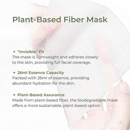 Thamnolia Fresh Hydration Mask (26mlx5PCS) - Balancing Skin's Oil & Hydrating Face Mask for All Skin Types, Paraben-Free, Alcohol Free