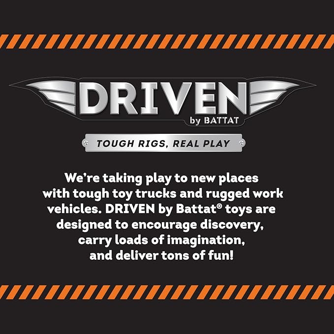 Driven by Battat – Pocket Fleet 1 – 20 Mini Toy Vehicles – Camper Van, Construction Trucks, Cement Mixer, Monster Truck, Race Car & More – Gift Toy Car Playset for Boys & Girls Age 3+ [Pack of 1]