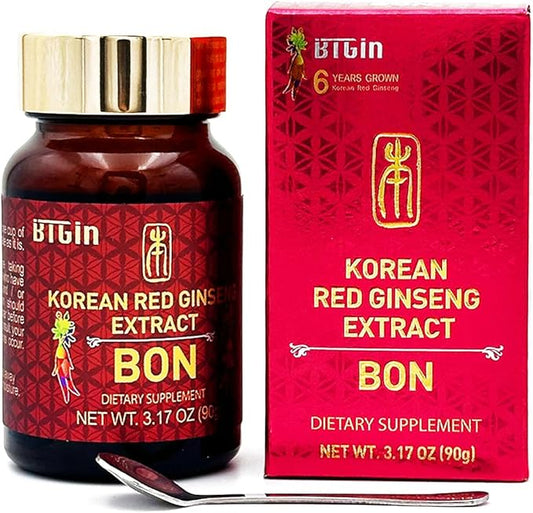 Bon Korean Red Ginseng Extract Immune Support for Focus and Memory Energy Supplements for Men & Women High Ginsenoside Technology