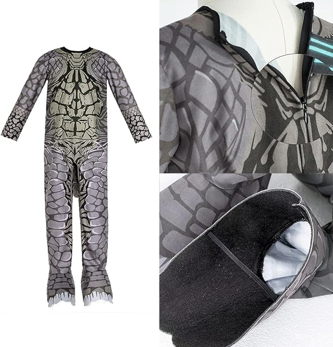 CAFELE Deluxe Dinosaur Costume The King Monsters Jumpsuit Bodysuit Dress-Up Halloween Costume for Kids Ages 3 and Up
