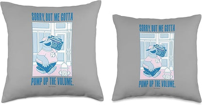 Sesame Street Cookie Monster Me Gotta Pump Up The Volume Throw Pillow, 18x18, Multicolor