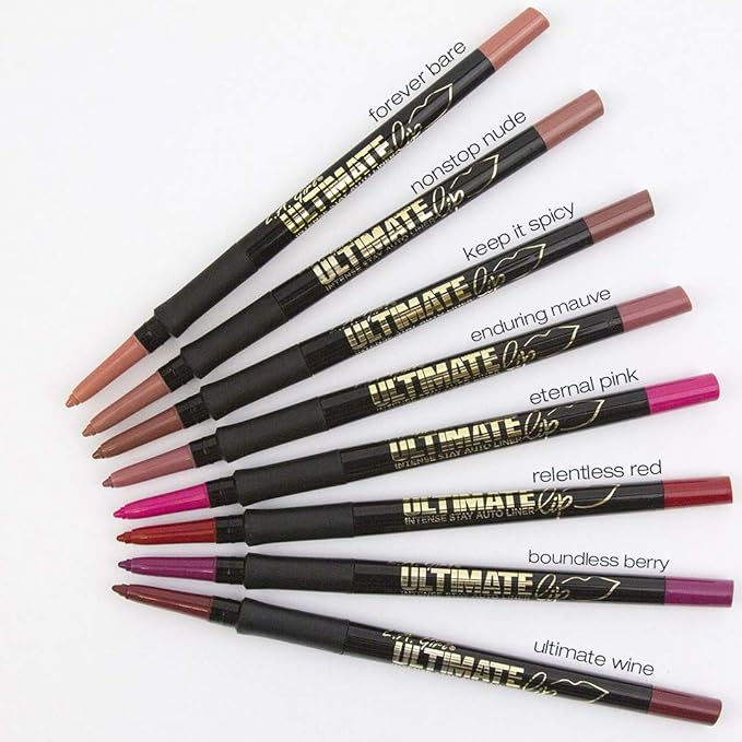 L.A. Girl Ultimate Intense Stay Auto Lipliner, Relentless Red, 0.01 oz.,GP346