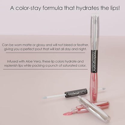 Bodyography Icon Dual Lip Gloss, Tarte, 0.3 Ounce