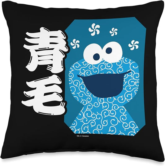 Sesame Street Cookie Monster Fill Throw Pillow, 16x16, Multicolor
