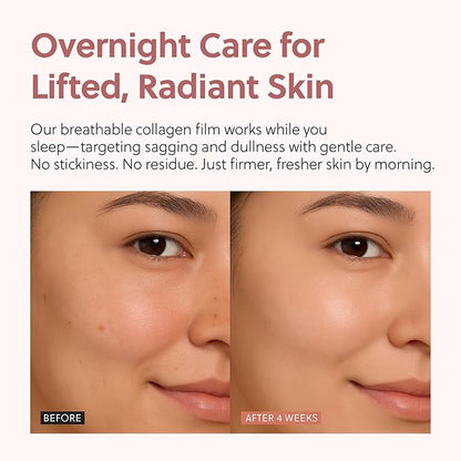 QUIA Overnight Collagen Wrapping Mask – Wake Up with Firmer, Hydrated Skin – Easy Peel-Off Formula – Korean Skincare for Radiance and Elasticity – For All Skin Types, 75mltologist-Tested- For All Skin Types