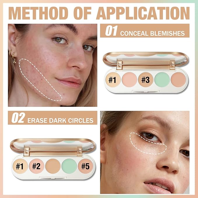FOCALLURE #GoldenAge 5 in 1 Multi Uses Concealer