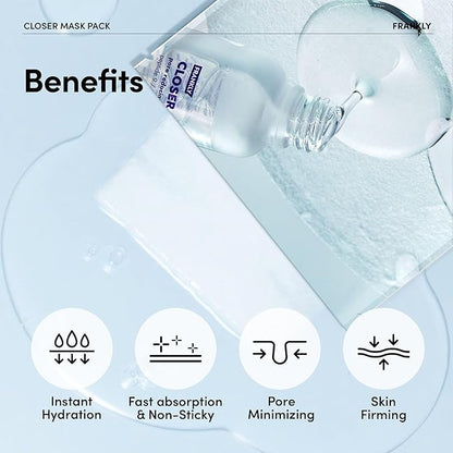 FRANKLY Pore Reset Ritual Set – Cleansing Oil, AHA Toner & 10 Semi-Gel Sheet Masks for Smooth, Clear, Poreless Skin