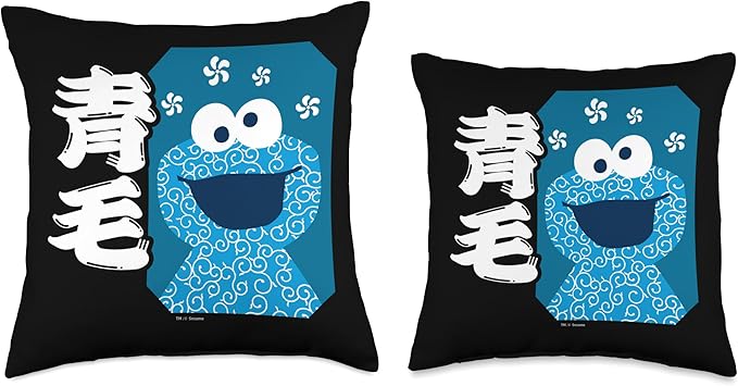 Sesame Street Cookie Monster Fill Throw Pillow, 16x16, Multicolor