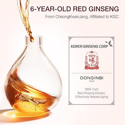 Donginbi Red Ginseng Micro Cleansing Foam - Hydrating Face Wash with Red Ginseng Extract, Non-Irritating, Lightweight & Creamy Daily Face Cleanser, 5.07 floz / 150ml