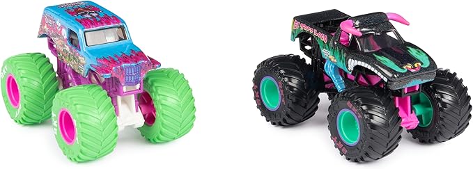 Monster Jam, Official Nitro Neon, Son-uva Digger Vs. El Toro Loco, 1:64 Scale Die-Cast Monster Trucks, Kids Toys for Boys Ages 3 and up