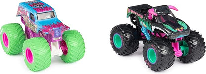 Monster Jam, Official Nitro Neon, Son-uva Digger Vs. El Toro Loco, 1:64 Scale Die-Cast Monster Trucks, Kids Toys for Boys Ages 3 and up