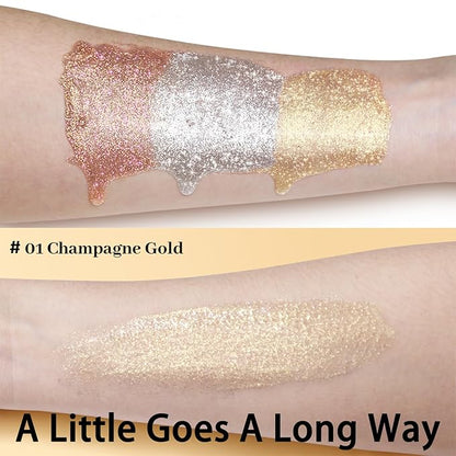 UCANBE Hydrating Body Shimmer Face Glitter Highlighter Makeup