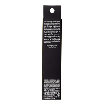 e.l.f. No Budge Matte Shadow Stick, One-Swipe Cream Eyeshadow Stick, Long-Wear & Crease Resistant, Matte Finish, Stellar