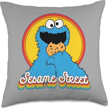 Sesame Street Cookie Monster Layers Throw Pillow, 18x18, Multicolor