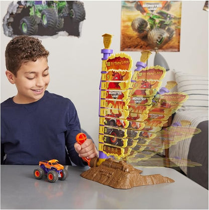 Monster Jam El Toro Loco Big Air Challenge Playset with Exclusive Monster Truck, Over 20-Inch Tall, 1:64 Scale, Kids Toys for Boys Ages 3 and up