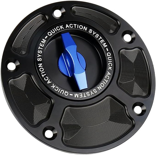 For Yamaha XSR 900 YZF-R1 For Ducati MONSTER 950 821 Motorcycle Gas Cover Keyless Fuel Tank Cap (Blue)