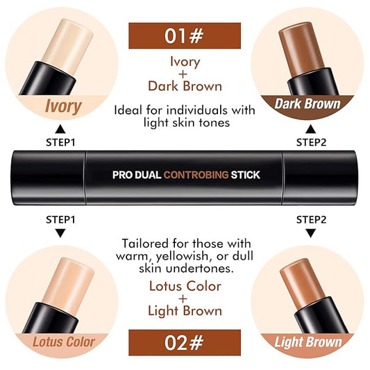 4 Colors Cream Contour, Stick Palette, Contouring Concealer,
