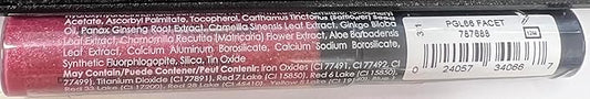 Palladio Lip Gloss, Champagne, Non-Sticky, Contains Vitamin E and Aloe, Offers Intense Color and Moisturization, Minimizes Lip Wrinkles, Softens Lips with Beautiful Shiny Finish, Facet Diamond