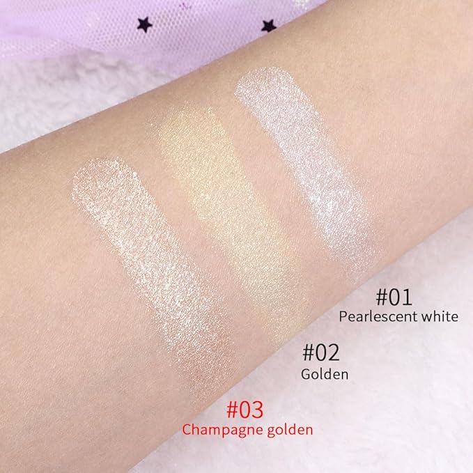 Rose Gold Face Highlighter Makeup Shimmer Glitter Rose