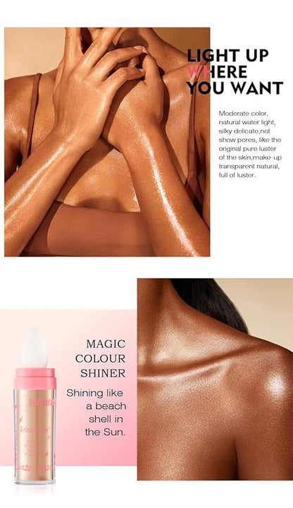 AKARY Shimmer Highlighter Powder, Fairy Polvo De Hadas