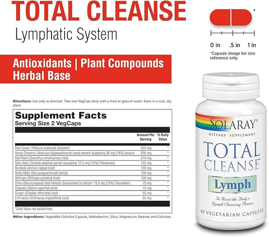 Solaray Total Cleanse Lymph VCapsules 60 Count