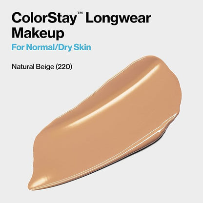 Revlon Liquid Foundation, ColorStay Face Makeup for Normal Natural Beige, 1.0 Oz