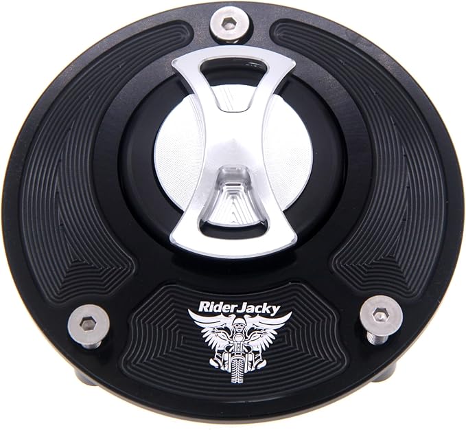 CNC Aluminum Keyless Fuel Gas Tank cap Cover For Ducati MONSTER 1000,1200/R/S,MONSTER 600 620 695 750 797 800 821 900 937, MONSTER S2R 1000/800 S4 S4RS S4R (Silver)