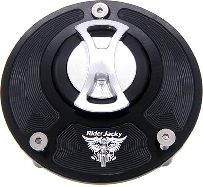 CNC Aluminum Keyless Fuel Gas Tank cap Cover For Ducati MONSTER 1000,1200/R/S,MONSTER 600 620 695 750 797 800 821 900 937, MONSTER S2R 1000/800 S4 S4RS S4R (Silver)