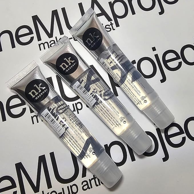 3 Pack Bundle of Clear Lip Gels - Hydrating Lip Glosses to nourish your lips with Vitamin E, Super Glossy and Thick.